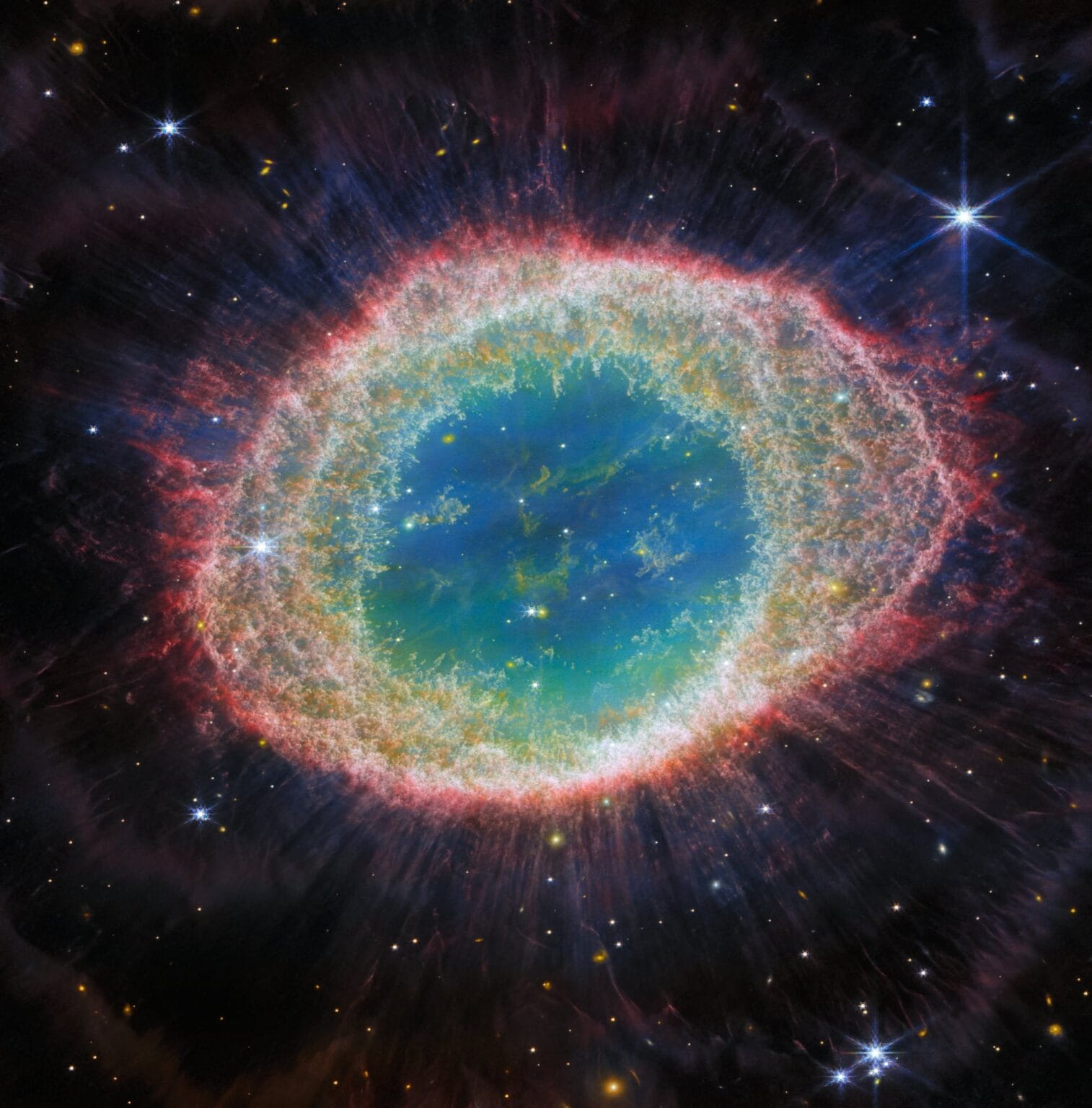 A picture of the remnants of a star after going super nova.